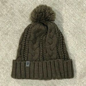 TNF The North Face Cable Knit Beanie / Stocking Hat - Brown - Womens / Unisex OS